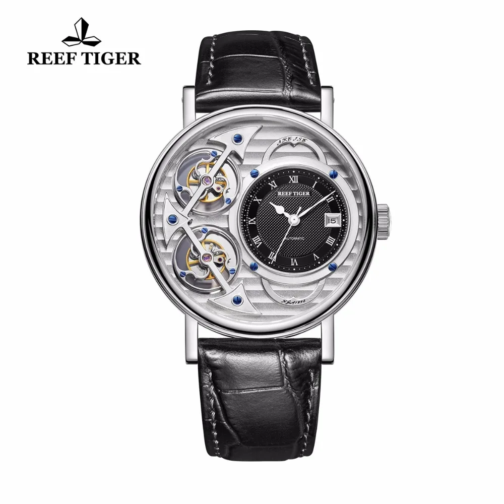 Модные дизайнерские часы Reef Tiger/RT Мужские аналоговые автоматические