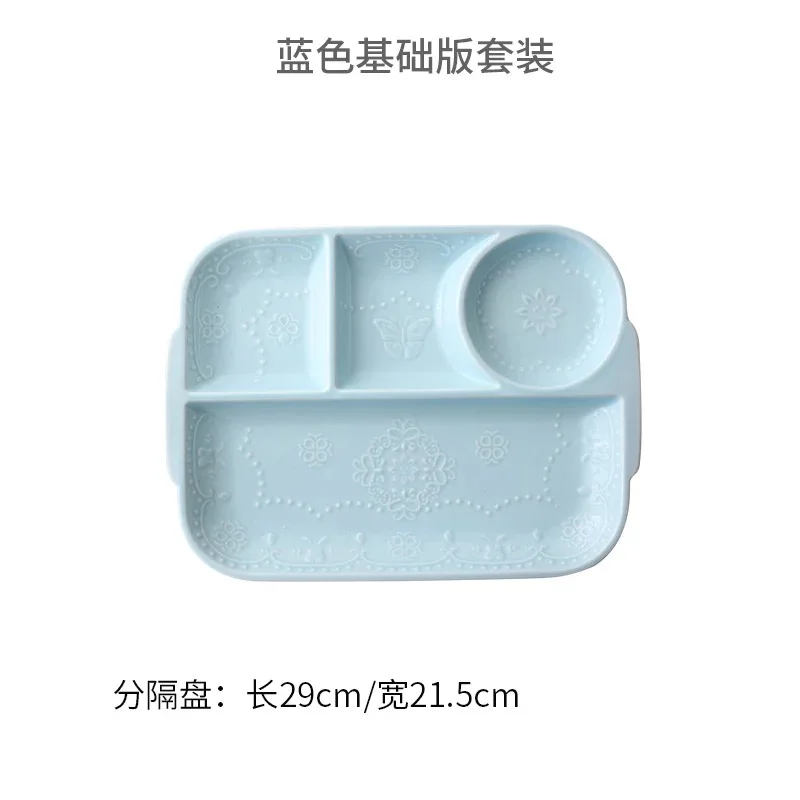 Новая керамическая детская посуда, милая тарелка для кормления, фруктовые блюда, детская розовая, белая разделенная тарелка, тарелка для малыша, миска, Chil - Цвет: plate