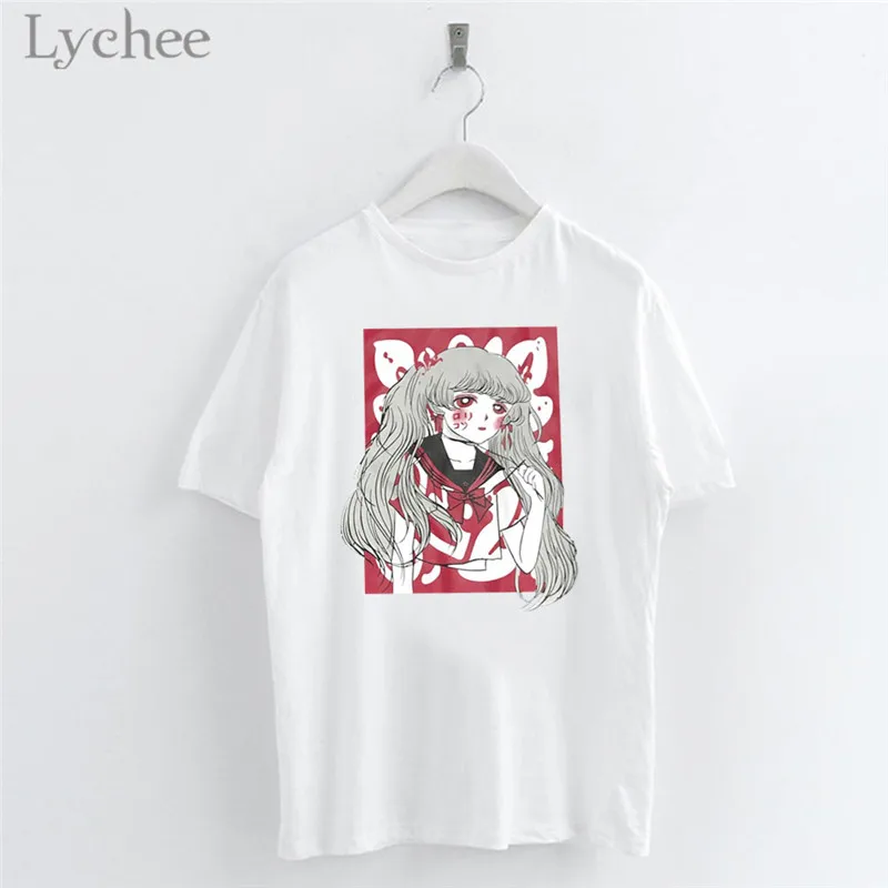 Lychee готические темно-пальто с принтом героев из мультфильмов для девочек