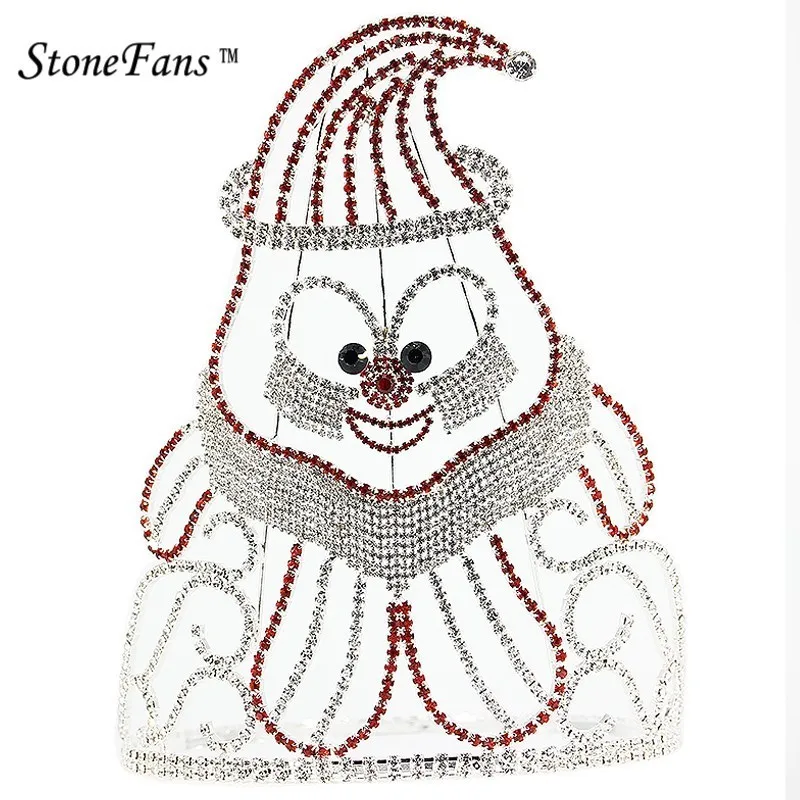 

StoneFans большая Хрустальная королева, круглая корона, украшения для рождественской вечеринки, подарки, большая корона и тиара, уникальные акс...