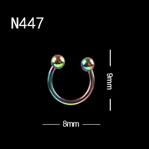 N447 10 шт./лот, модная ручная дрель для ногтей, аксессуар для ногтей, металлическая стрела, заклепки, украшение, перфорированный дизайн, дизайн ногтей, панк-шипы, шпильки - Цвет: N447