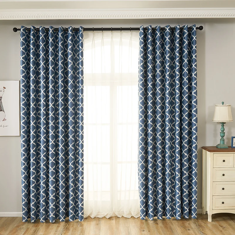 Затемненные шторы в европейском стиле для гостиной спальни кухни занавески