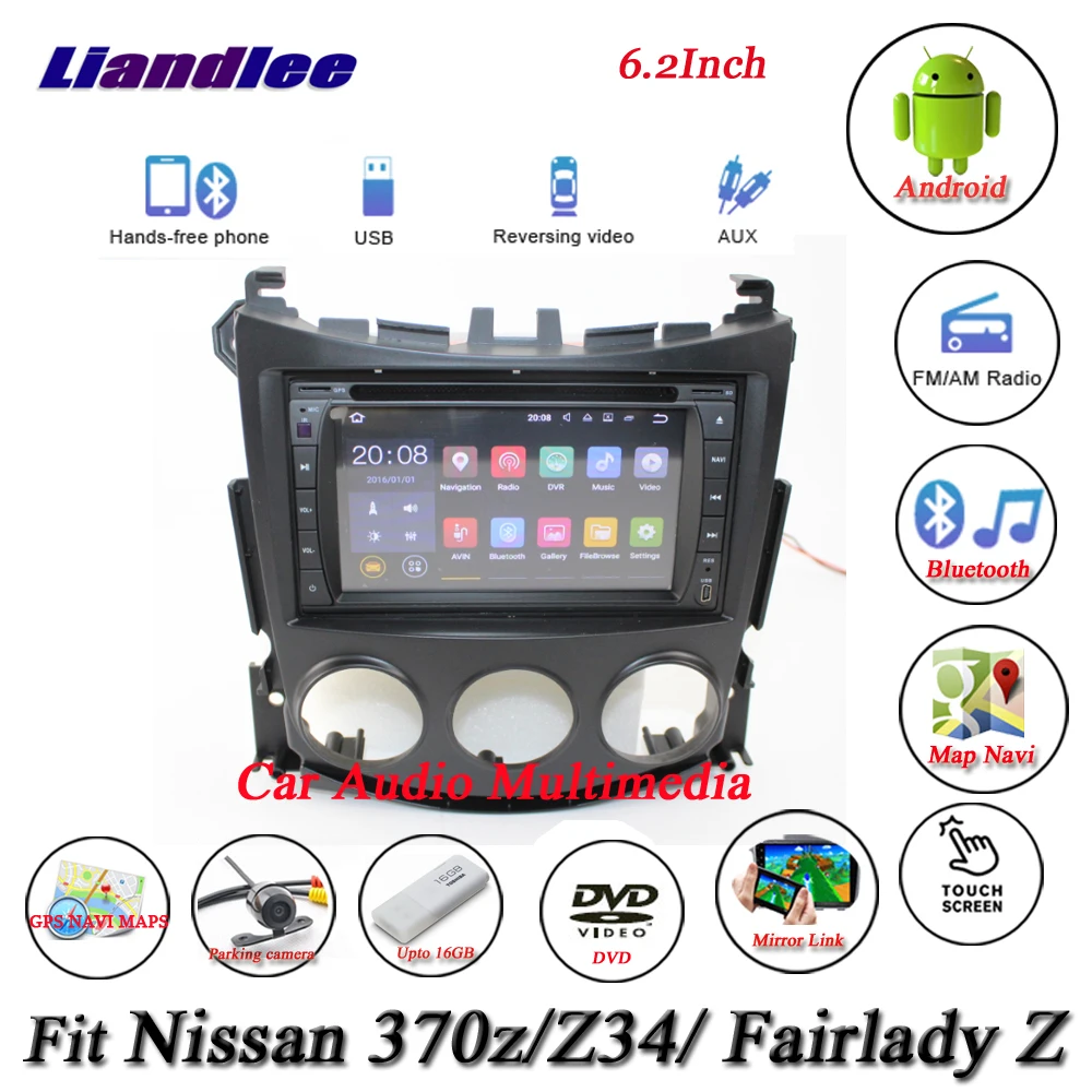 Liandleeавтомобильный Android Системы для Nissan 370z/Fairlady Z/Z34 радио CD DVD плеер с gps-навигатором MAP навигация HD Экран мультимедиа