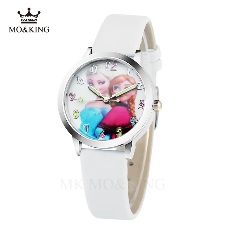 Reloj Infantil 2018 детские часы Снежная королева принцесса Эльза Анна София с рисунком