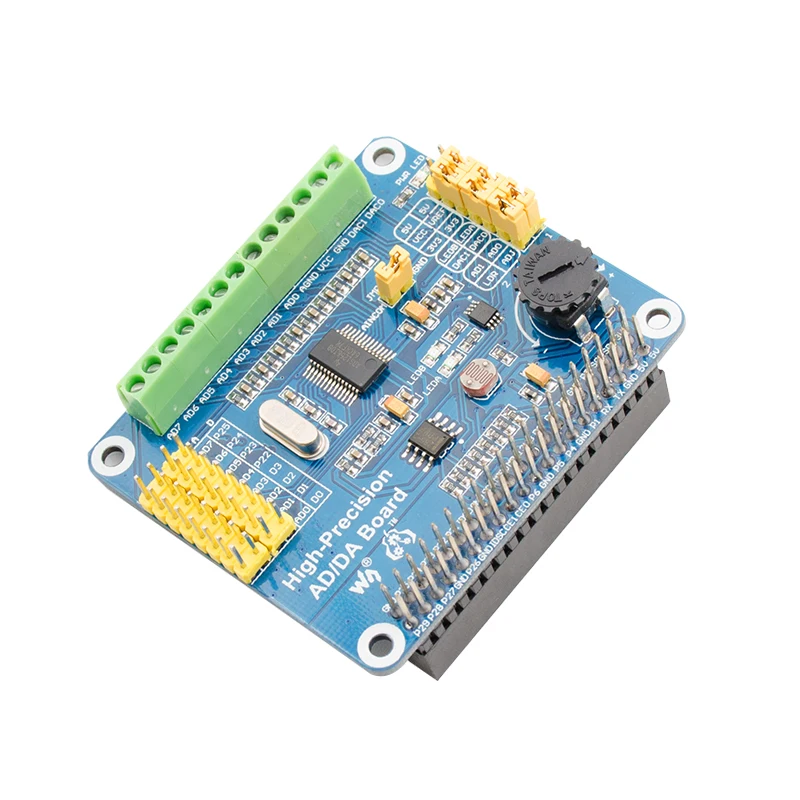 ADS1256 DAC8552 Высокая точность AD/DA Плата расширения цифрового модуля для Raspberry Pi A +/B +/2B