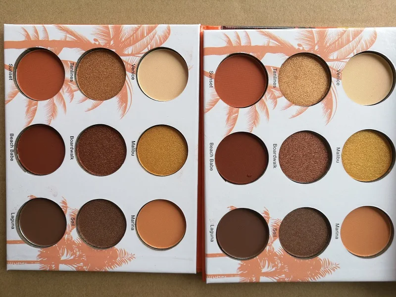 9 цветов кисть для теней век красота глазурь макияж кокосовое палитры флеш