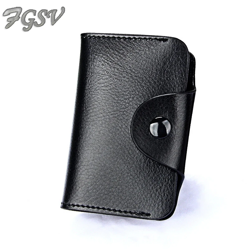 FGSV High quality PU leather hasp big capacity cards credit ID card holder fashion business wallet purse FGS309 | Багаж и сумки