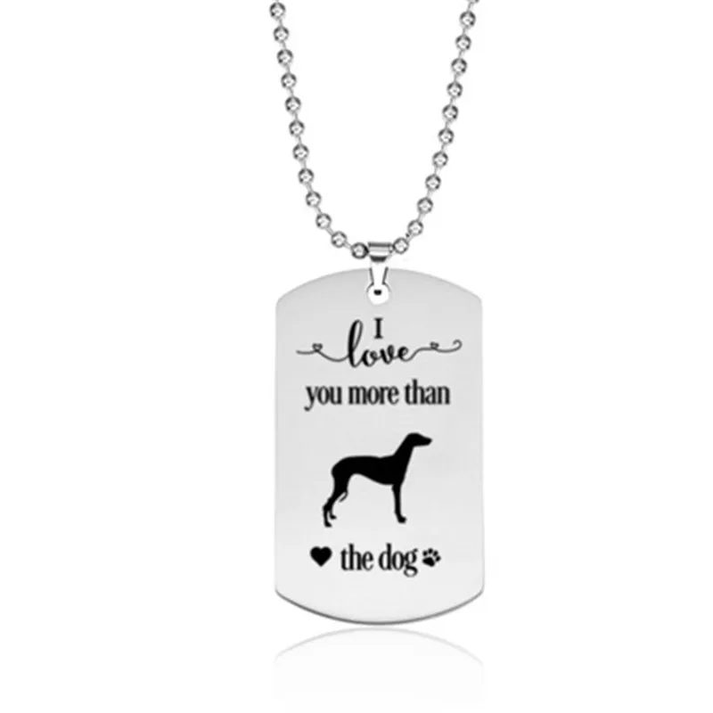 

Женская бирка для любви из нержавеющей стали, мне больше нравится, чем собака, зеленая шина