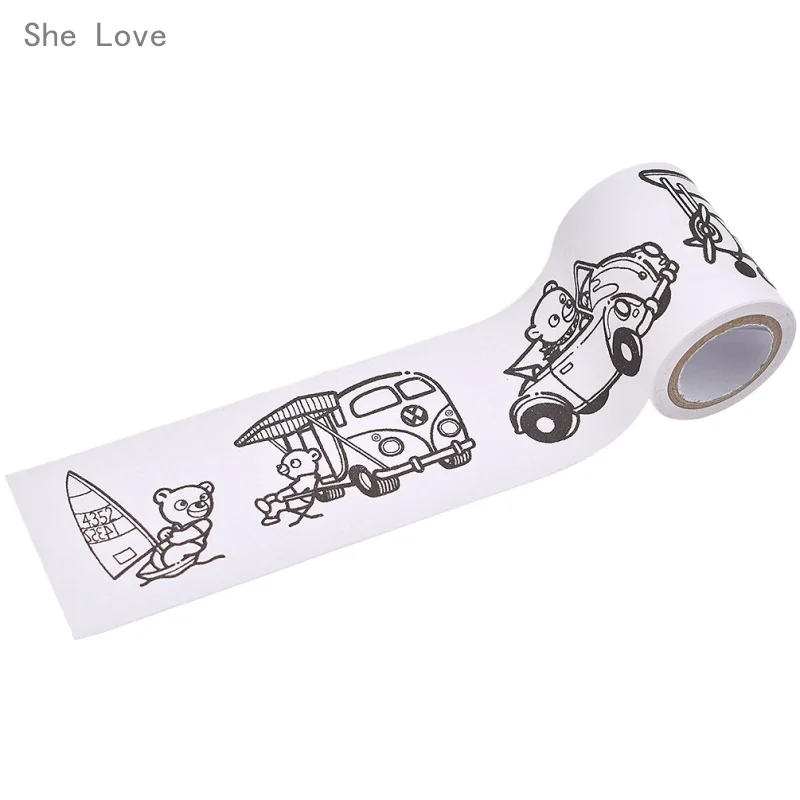 Chzimade Random Pattern Wide DIY Coloring Washi Tape Japanese Paper Scrapbooking Tools Masking Decorative Stationery | Дом и сад