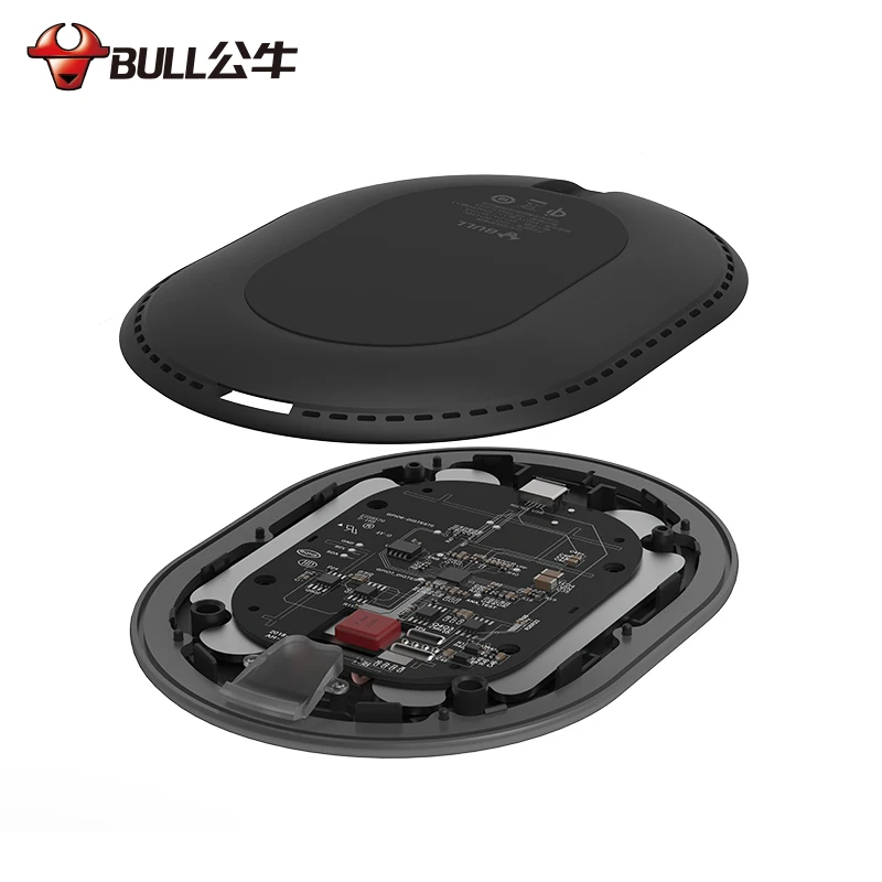 Беспроводное зарядное устройство Bull Qi 7 5 Вт для iPhone X 8 Plus 10 совместимый Samsung S9 S8 S7 S6