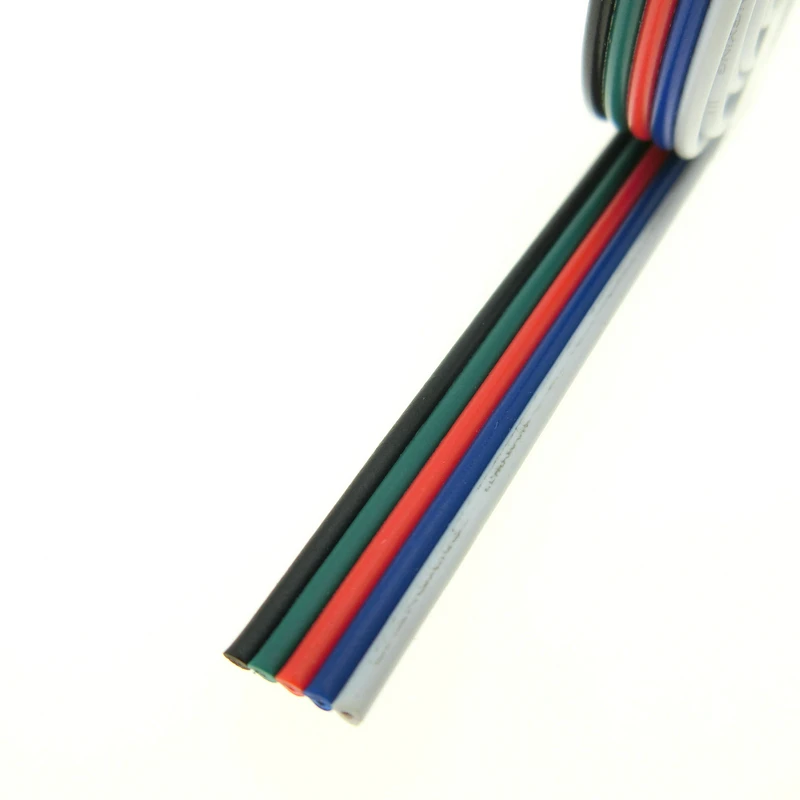2pin 4pin 5pin 6pin провода аксессуары для освещения для одного цвета/RGB/RGBW светодиодные ленты подключения, 1 м/лот