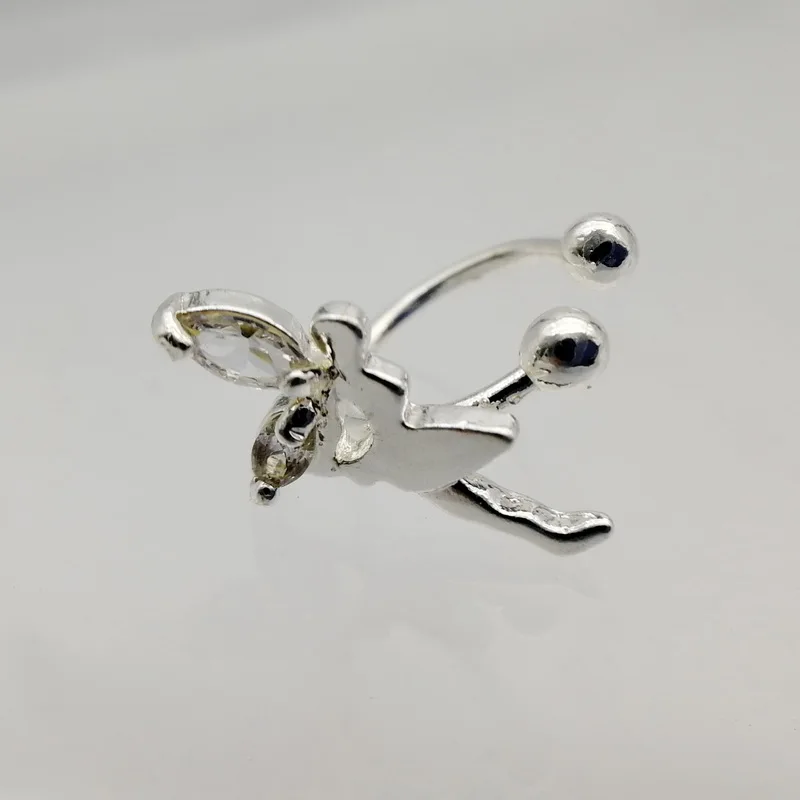 Clearance sale Fashion Ear Cuff hollow mini wing/heart/fairy Crystal No Pierced Clip Earrings For Women | Украшения и аксессуары