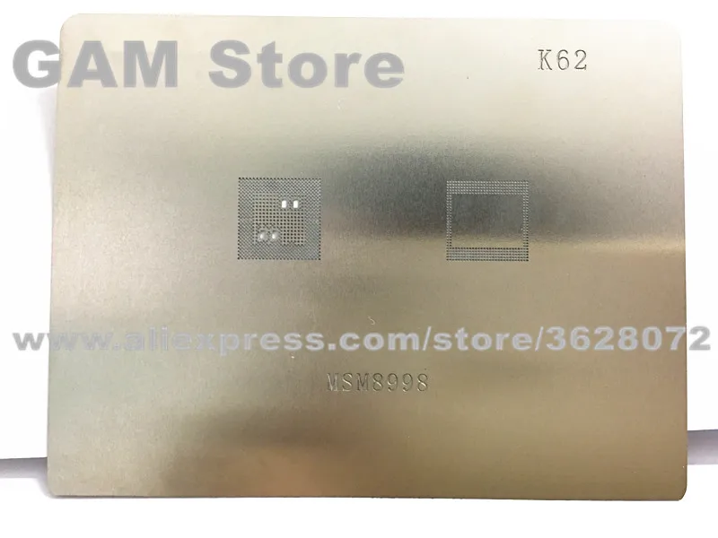 

MSM8998 BGA Stencil For Samsung S8 CPU RAM IC Reballing BGA Soldering Direct Heating Template K62