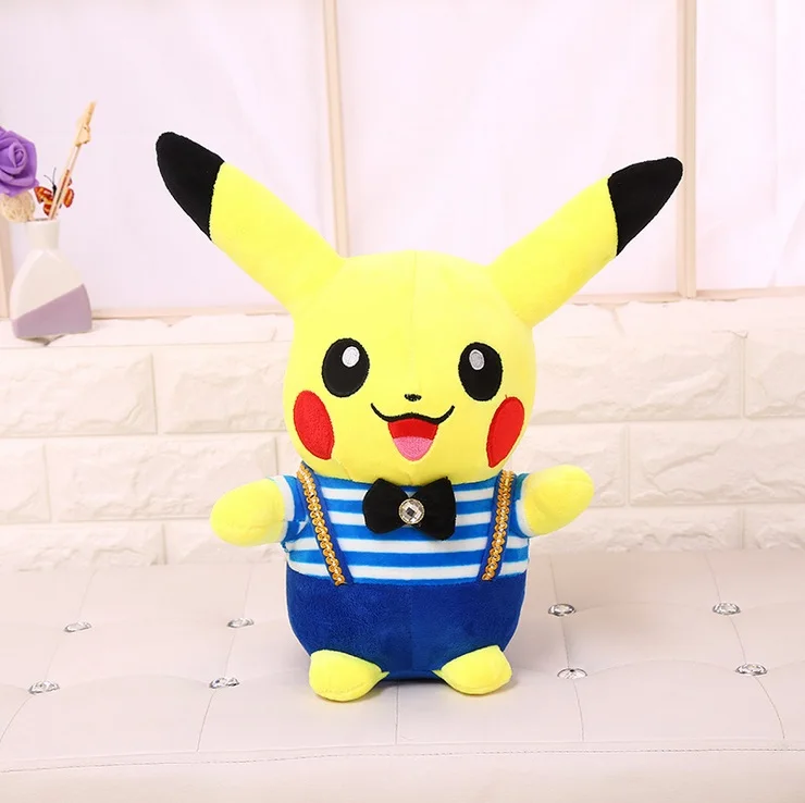 Free Shipping 30cm=11.8&quot Wear strap Pikachu Plush Toys Hug Pillow High Quality Cute Pokemon Cushion For Children's Gift | Дом и сад
