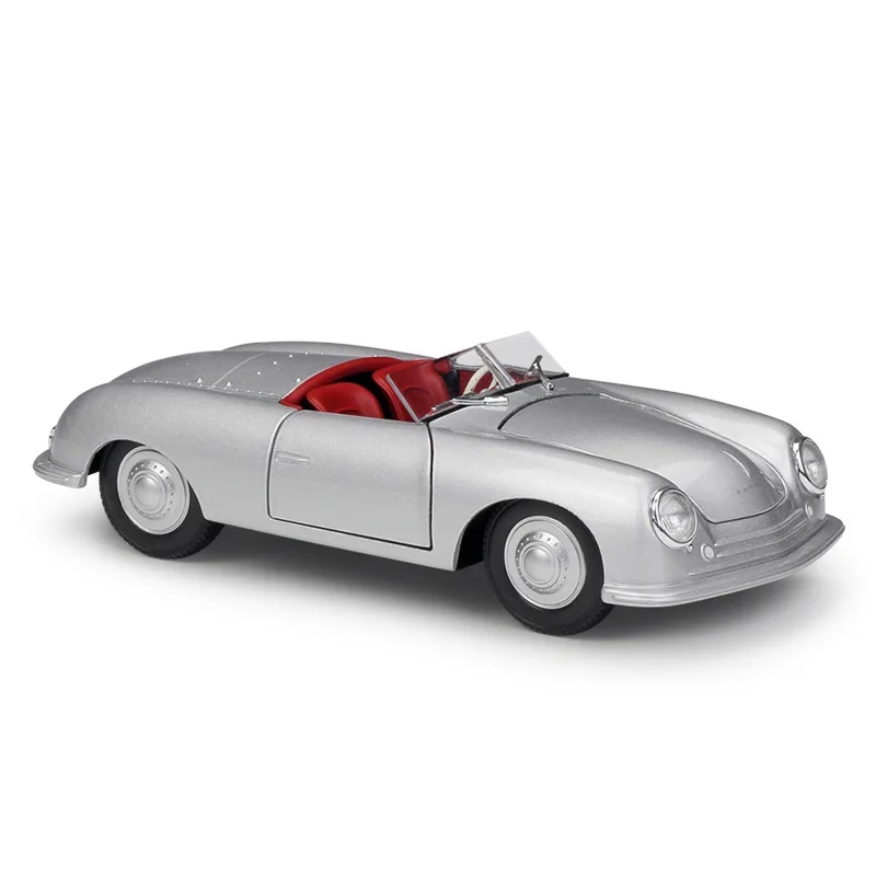 1:24 Welly Porsche 356 1948 No.1 Roadster silver Diecast модель автомобиля|Наземный транспорт| |