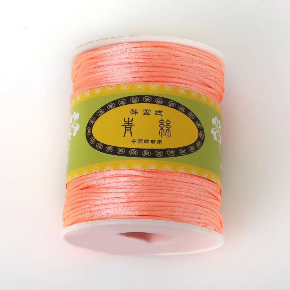 1 5 мм 70 м/рулон смешанный нейлоновый атласный корейский шнур с узлом шелковистый