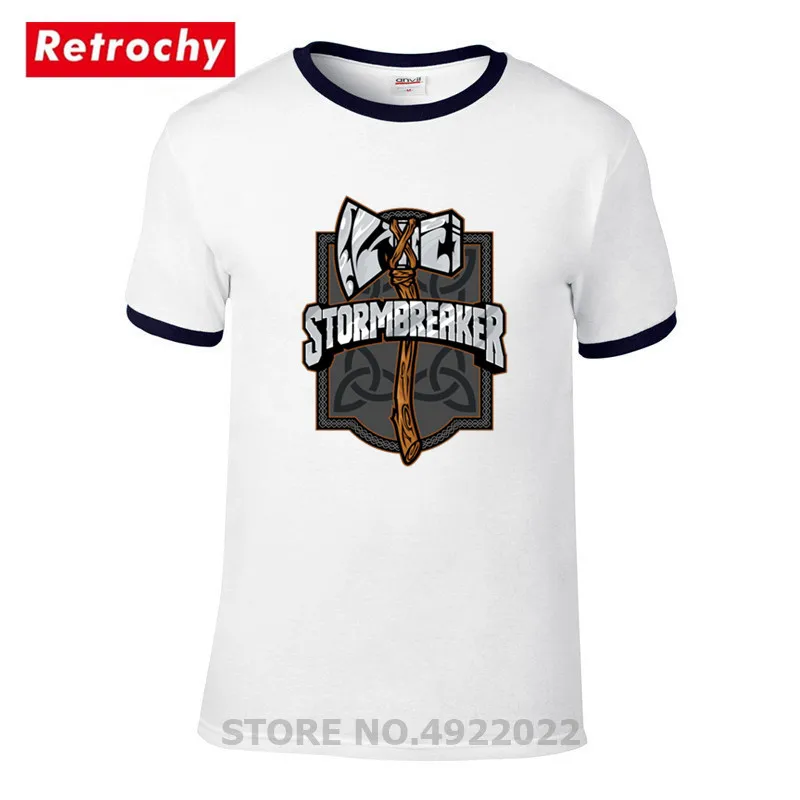 Ретро Stormbreaker Viking футболка с надписью Thor классический фильм Мужская Викинг