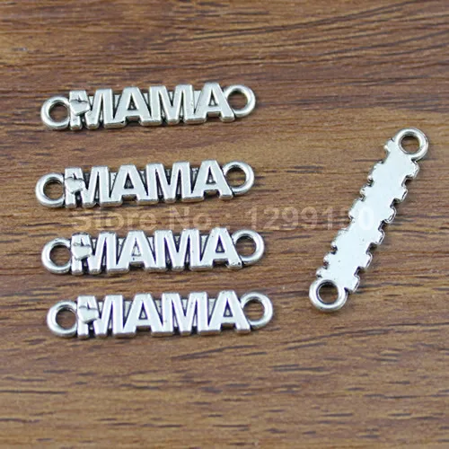 Модные бусины из цинкового сплава с разъемом MAMA 20 шт./лот аксессуары для