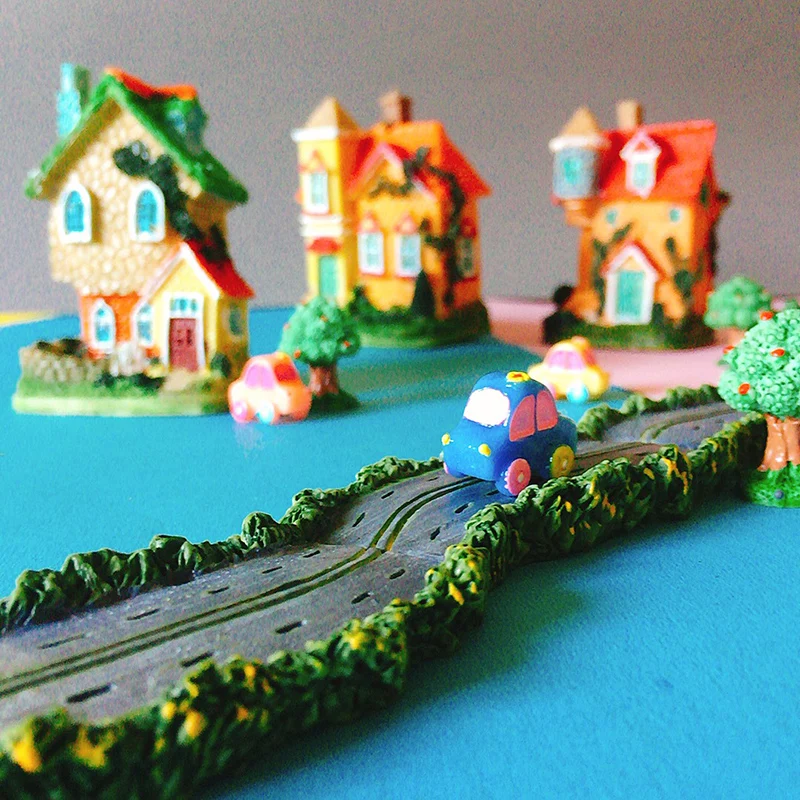 Домик вилла миниатюрный домик автомобиль милый сказочный садовый гном Террариум