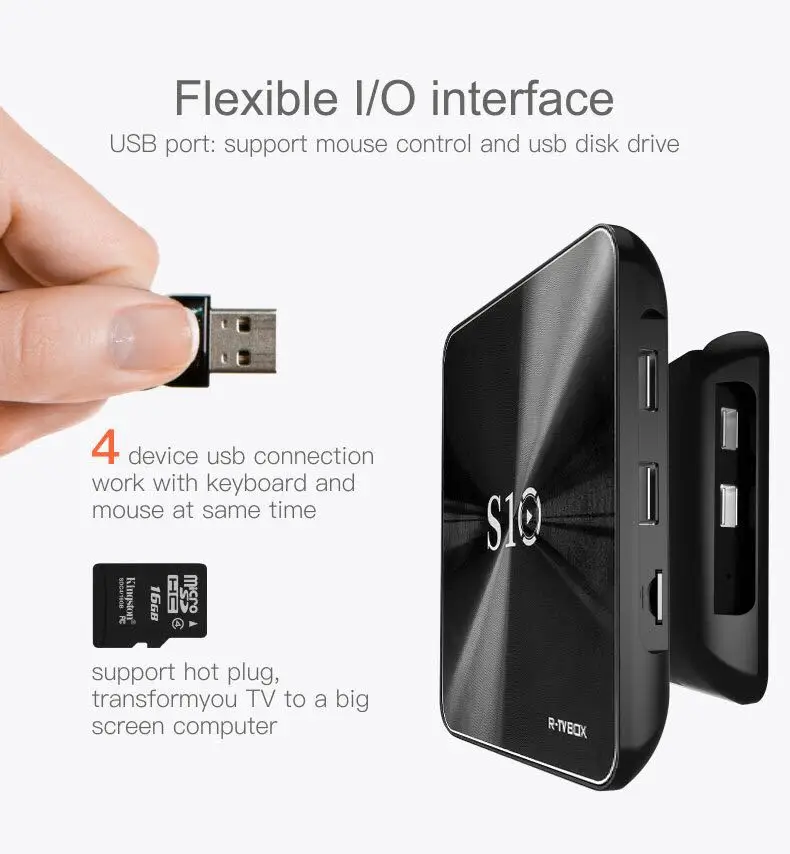 DJYG S10 Amlogic S912 Восьмиядерный процессор DRR4 3 Гб 64 Гб eMMC Android 7,1 tv Box 2,4G/5G Wifi Lan 1000M BT4.1 4K медиаплеер