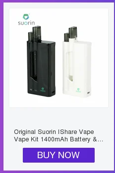 Пусковой комплект Suorin Air 400mAh встроенный аккумулятор с картриджем 2 мл портативный размер и индикатор питания Светильник электронная сигарета паровой комплект
