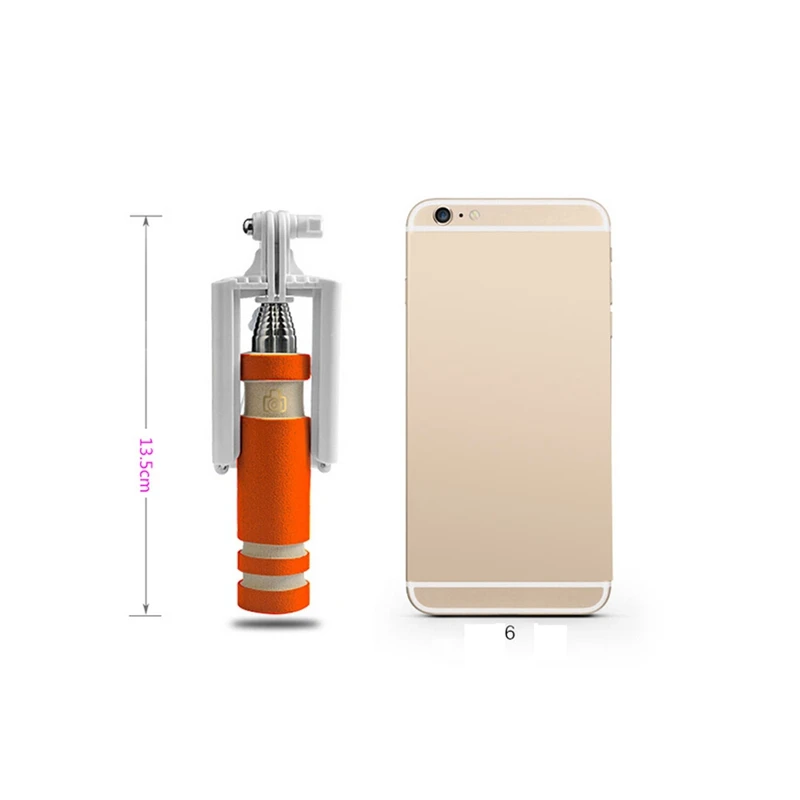 Портативный мини складной мобильный телефон проводной самостоятельно Selfie