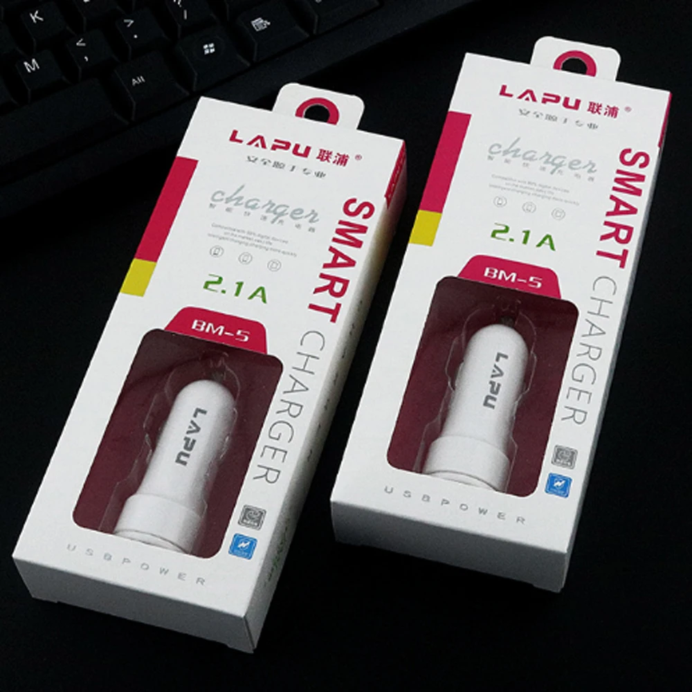 10 шт. в партии 2.1A 24V USB Автомобильное зарядное устройство универсальное