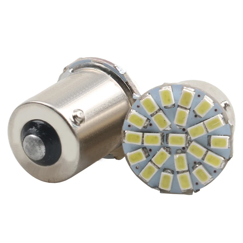 Автомобильный Стайлинг 1 шт. 1156 1157 P21/5 Вт BAY15D 22 SMD 3014 Светодиодный автомобильный DRL задний боковой индикатор стоп-сигнал лампа