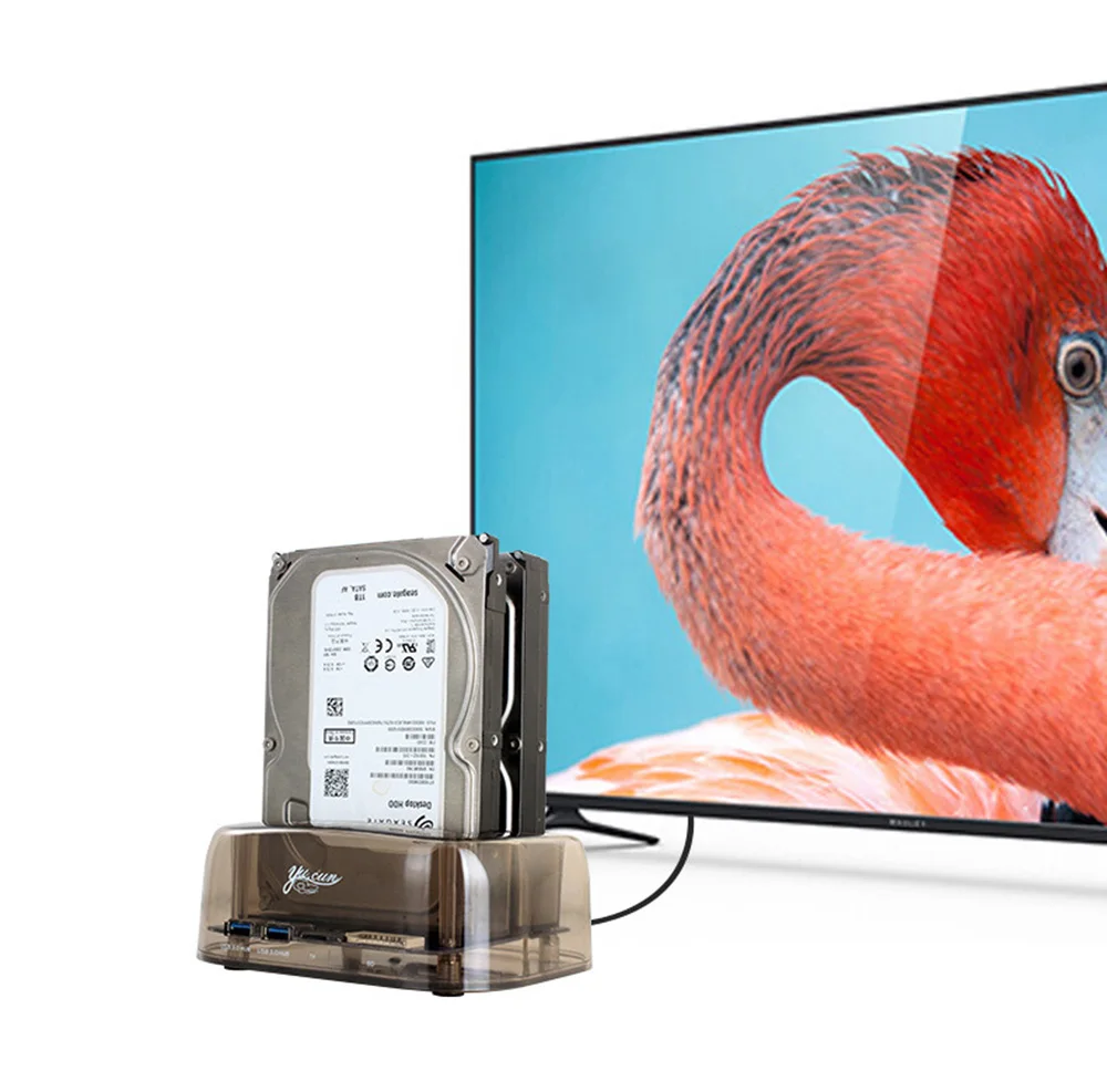 2,5/3,5 дюйма SATA SSD/HDD USB 3,0 6 Гбит/с Интерфейс жесткий диск коробка клонирование диска жесткий диск Док-станция USB3.0 2,0 концентратор