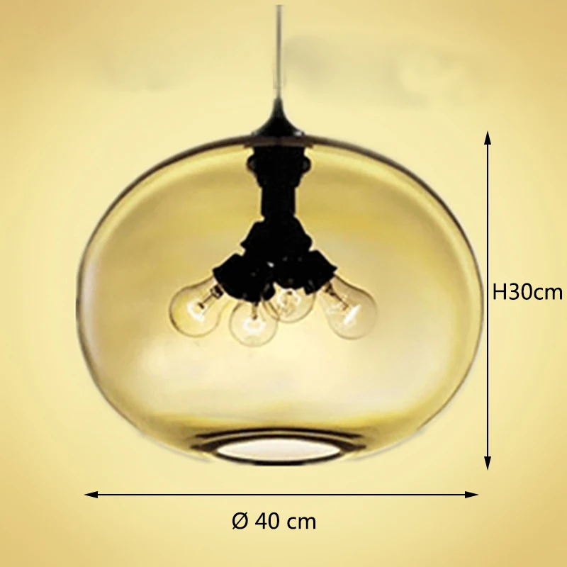 Современные винтажные старинные промышленные цветные стеклянные подвесные