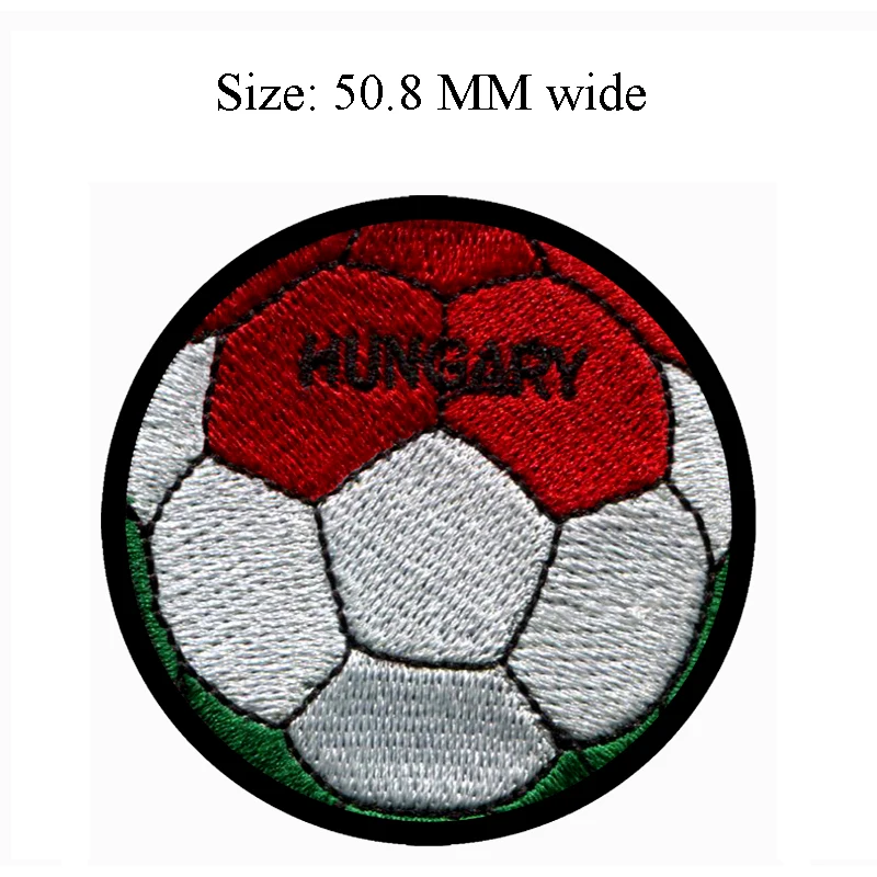 

Hungary football embroidery patch 50.8 MM wide /athletics/cloth sticking