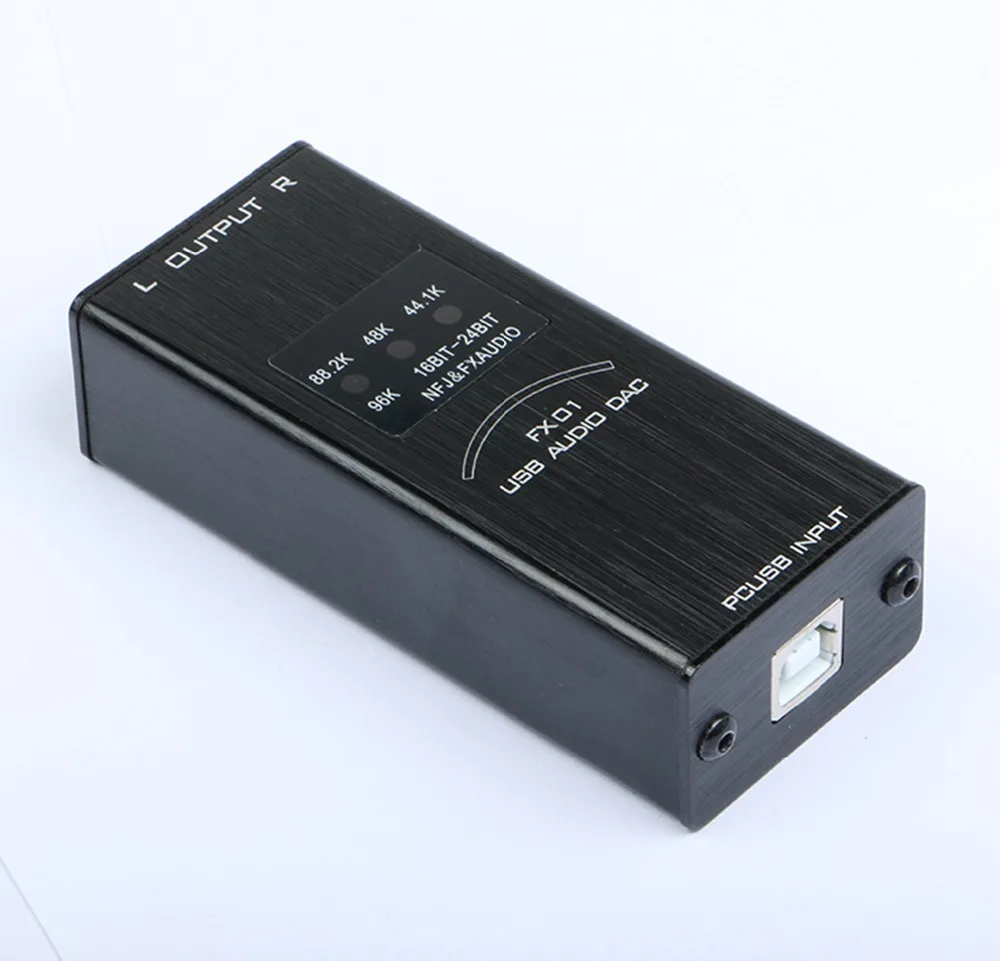 FX-аудио FX-01 USB DAC звуковая карта аудио декодер частота дискретизации дисплей SA9023 PCM5102 24 бит 96 к