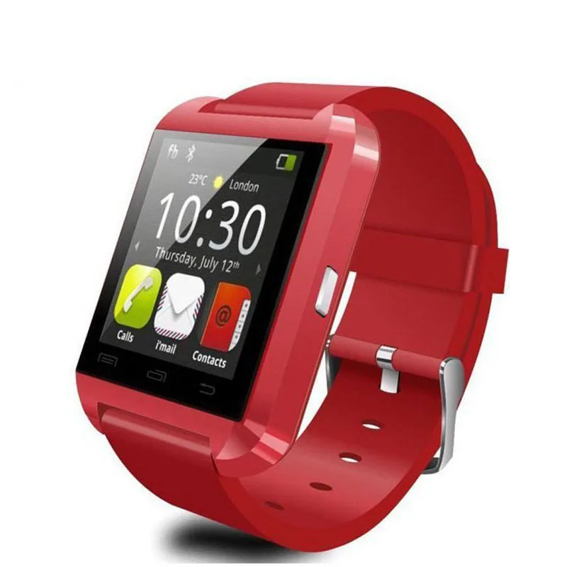 Rouge K' новые умные часы U8 Bluetooth умные часы U80 для IPhone 6/5S samsung S6/Note 4 htc Android Phone смартфонов Android - Цвет: Rouge