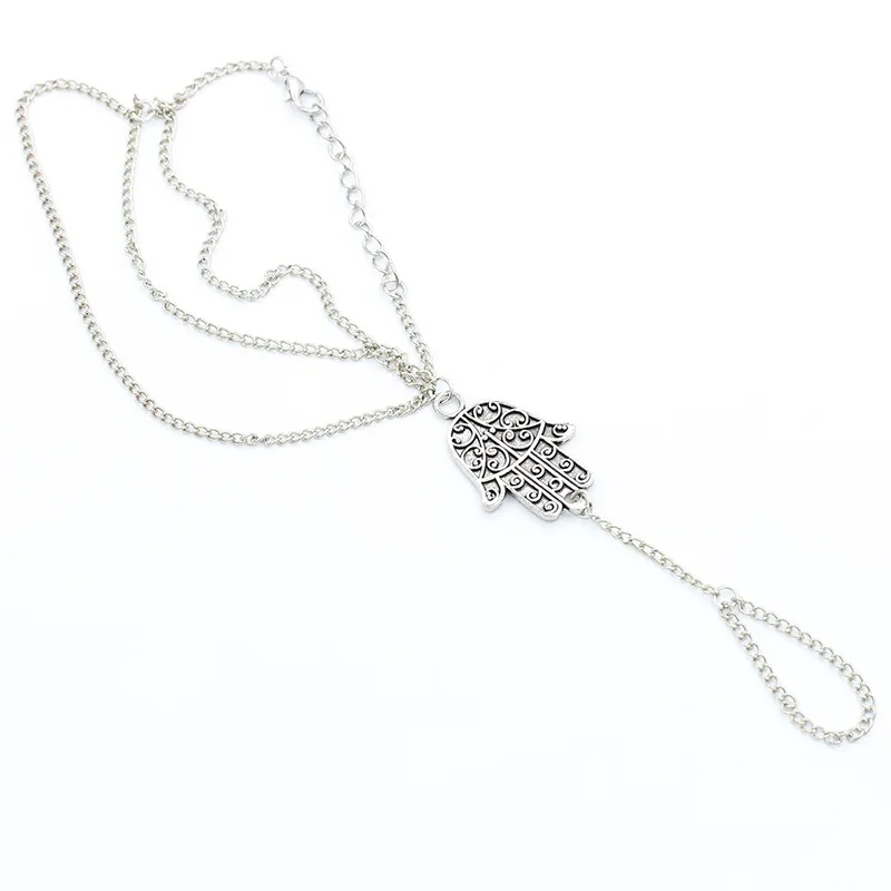 Hand Joint Special Design Chains Connecting Finger Silver Bracelets for Whole Women | Украшения и аксессуары