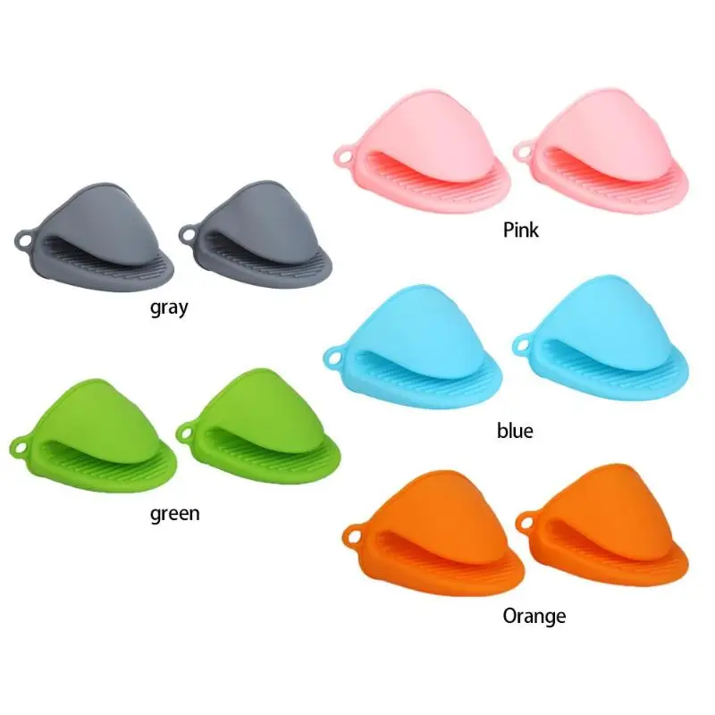 Силиконовые Нескользящие перчатки для духовки термостойкие кухонные готовки 2