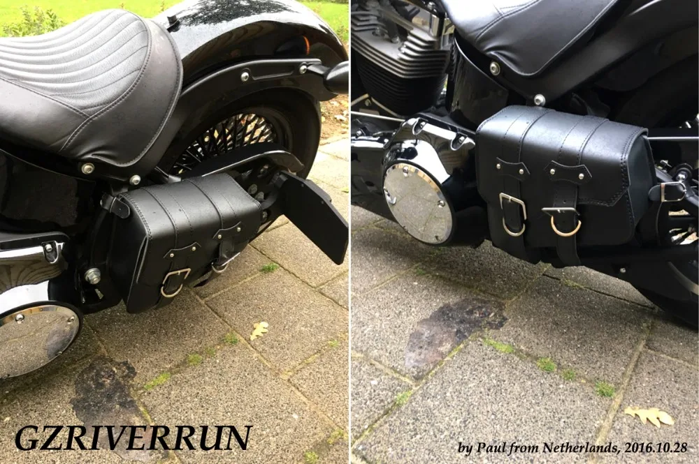 Мотоциклетная сумка GZRIVERRUN седельная для Harley Davidson Sportster из искусственной кожи
