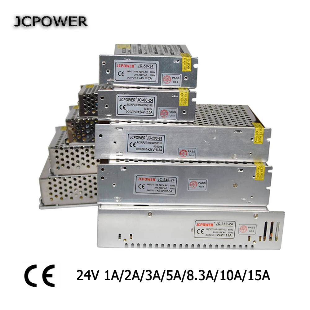 Импульсный источник питания DC24V 60 Вт 120 150 250 360 24 В 1 А 2 3 5 8 10 15 А|led power|led power supplyled supply