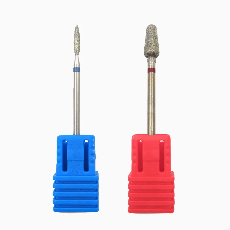 H0210DAndLD0510D HYTOOS 2 шт. алмазное сверло для ногтей набор роторных заусенцев маникюрные фрезы для очистки кутикулы сверлильный станок аксессуары фрезы для ногтей инструмент - Цвет: H0210DAndLD0510D