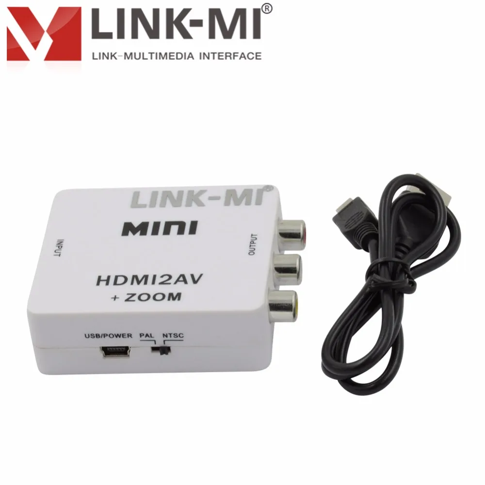 Мини конвертер HDMI в CVBS hdmi 2 av мини бокс HD сигнал аудио и видео выход NTSC PAL два ТВ