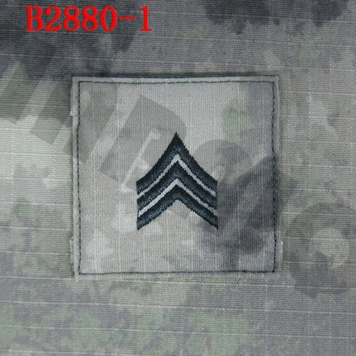 B2880 Вышивка патч A-TACS AU черный дизайн армии США ранг Военная тактика боевой крюк на спине - Цвет: B2880