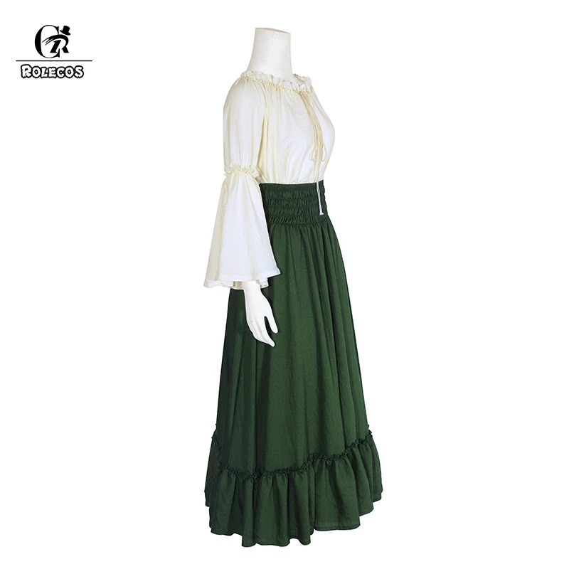 ROLECOS Ренессанс для женщин Костюм Ретро викторианской наряд Готический шар платья