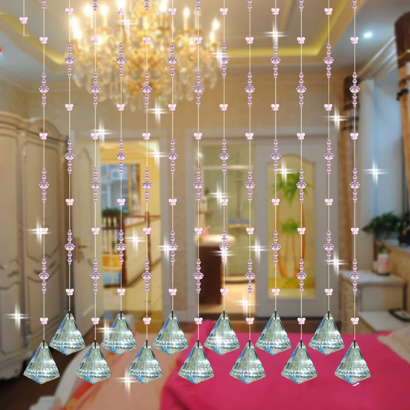 Вечерние шторы из хрустального стекла 20 метров|window hanging decorations|hanging screen door curtainhome