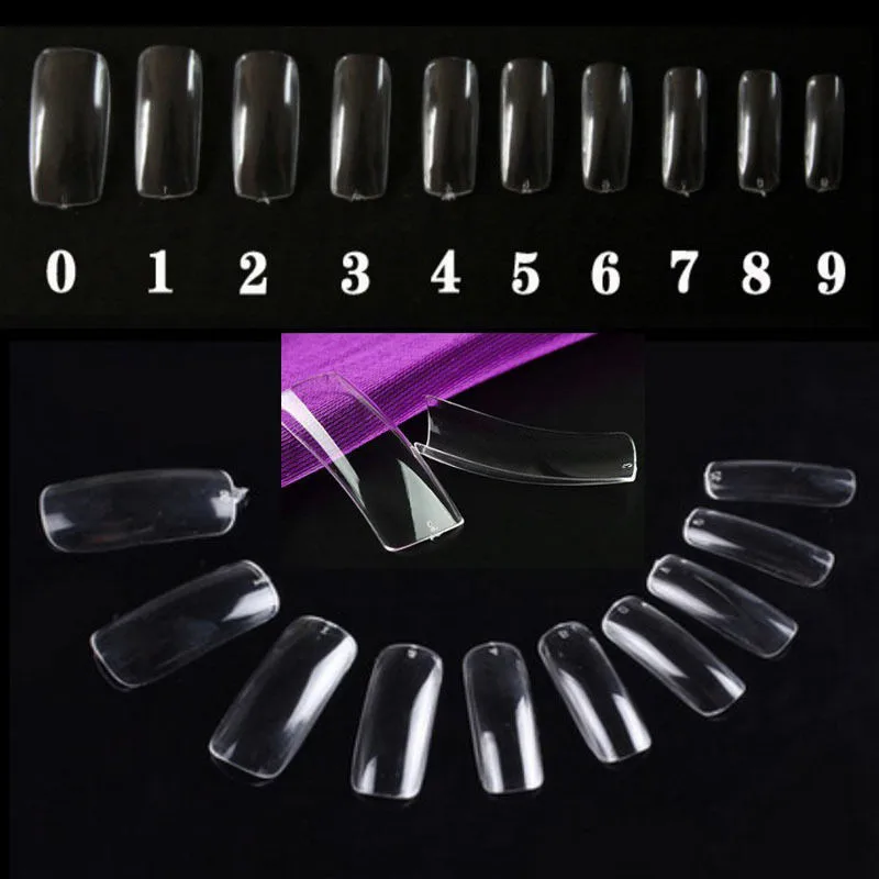 500 шт./компл. акриловые французские дизайнерские искусственные накладные ногти с
