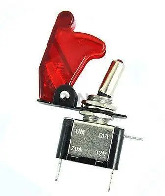 12 V/20A красный светодиодный подсветкой включения/выключения SPST автомобилей