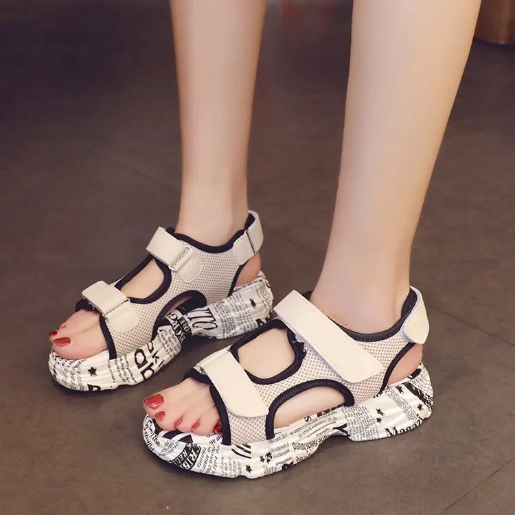 Fujin Sandalias De Verano Para Mujer; летний стиль; Роскошная обувь из светоотражающей ткани; Прямая поставка; женские повседневные сандалии