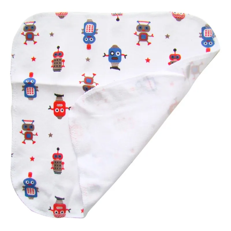 8 шт./компл. детские нагрудники с принтом детское хлопковое слюнявчик полотенце