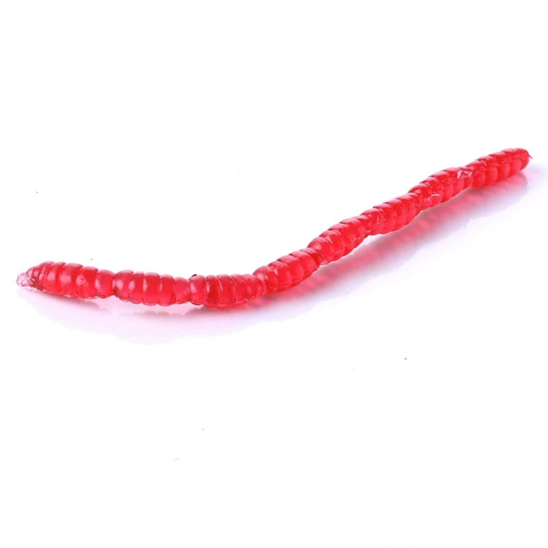 20 г/лот рыболовные приманки с запахом красные искусственные черви горячие