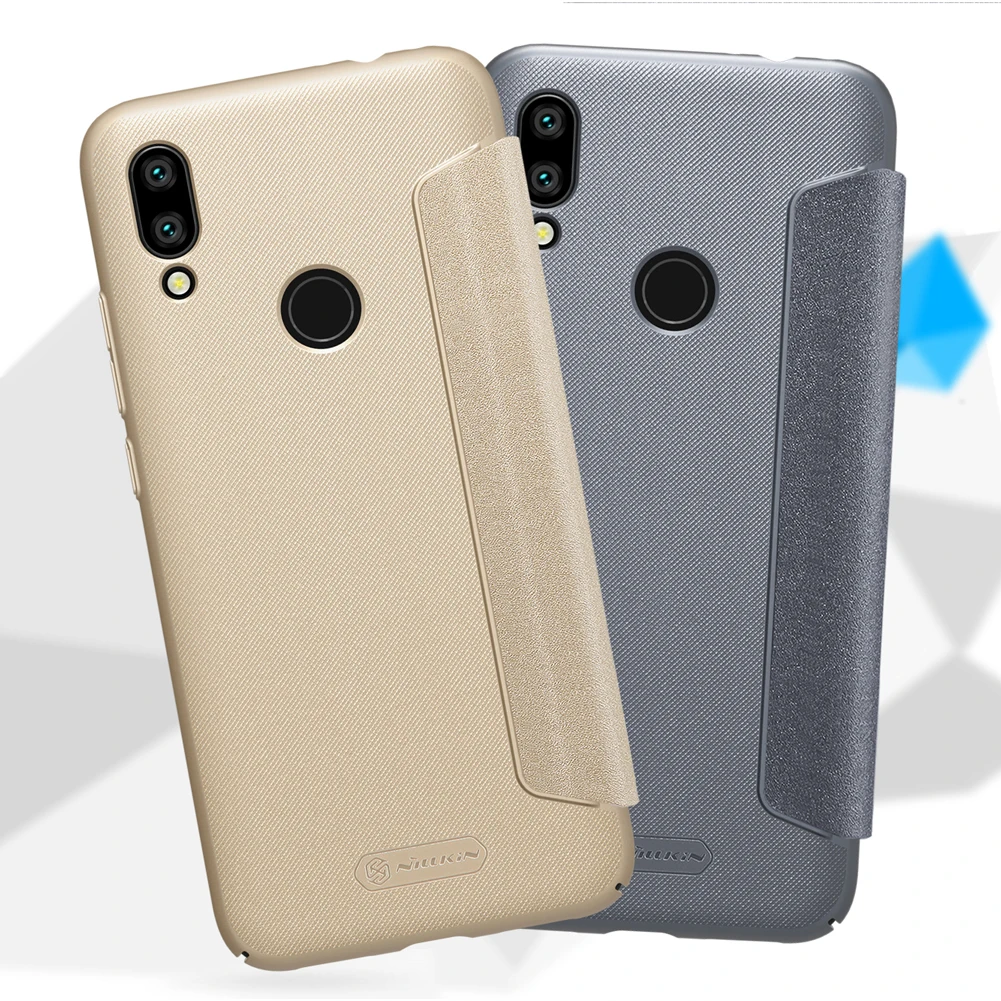 Xiaomi Redmi 7 чехол Nillkin Sparkle роскошный бизнес Жесткий PU кожаный флип-чехол для телефона защитный чехол для Xiaomi Redmi 7 Nilkin Capa
