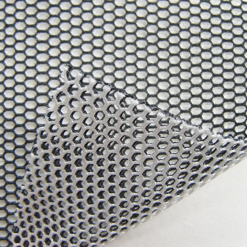 1 ярд двухцветная 3D воздушная сетчатая ткань полиэстер дизайн шестиугольная T Show