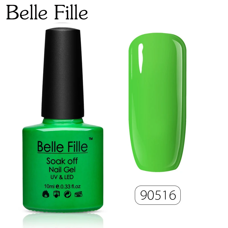 Belle Fille 10 мл Макарон разноцветный Гель-лак для ногтей лак Светодиодная лампа